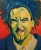 visage expressif du chanteur de "the cure"