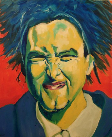 visage expressif du chanteur de "the cure"